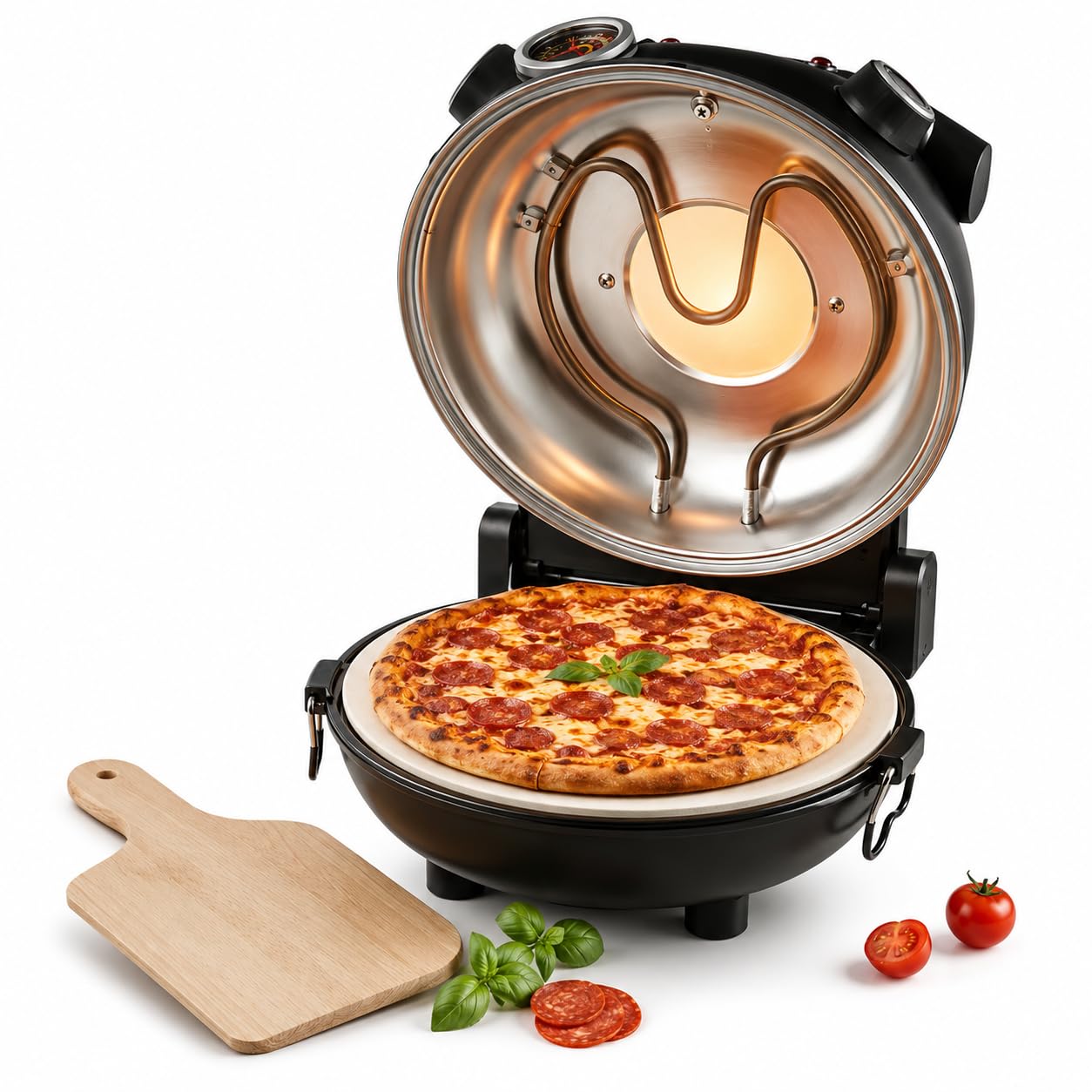Elektryczny piekarnik do pizzy, urządzenie do robienia pizzy na blacie