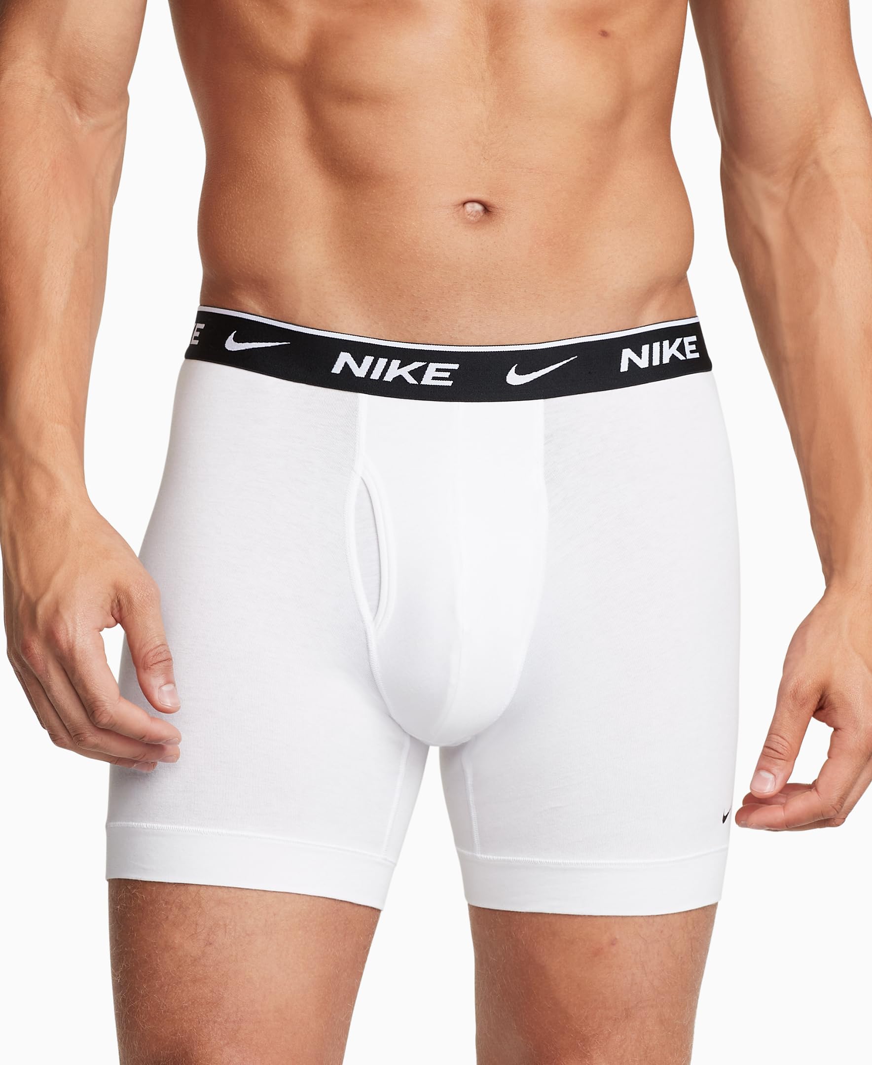 Nike Nike Men's Essential Cotton Stretch W/Fly Boxer Brief 3pk Underwear Ropa Interior de Hombres Hombre