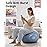 YOTTOY Anti-Burst Exercise Ball for Working Out, Yoga Ball for Pregnancy,Extra Thick Workouk for Physical Therapy,Stability Ball for Chair Fitness with Pump (Blue)