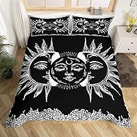 Vista 27 de Erosebridal Juego de ropa de cama con diseño de árbol de la vida, tamaño Queen para niños y niñas, diseño bohemio exótico de mariposa, funda