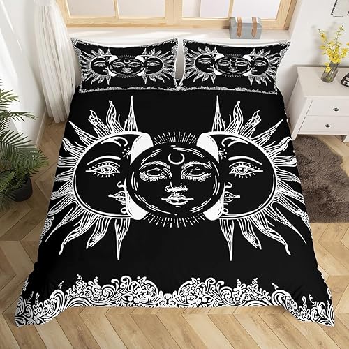 Miniatura 25 de Juego de funda de edredón de escorpión dorado, tamaño queen, exótico, tribal, retro, juego de ropa de cama de lujo para adultos, mujeres y hombres,