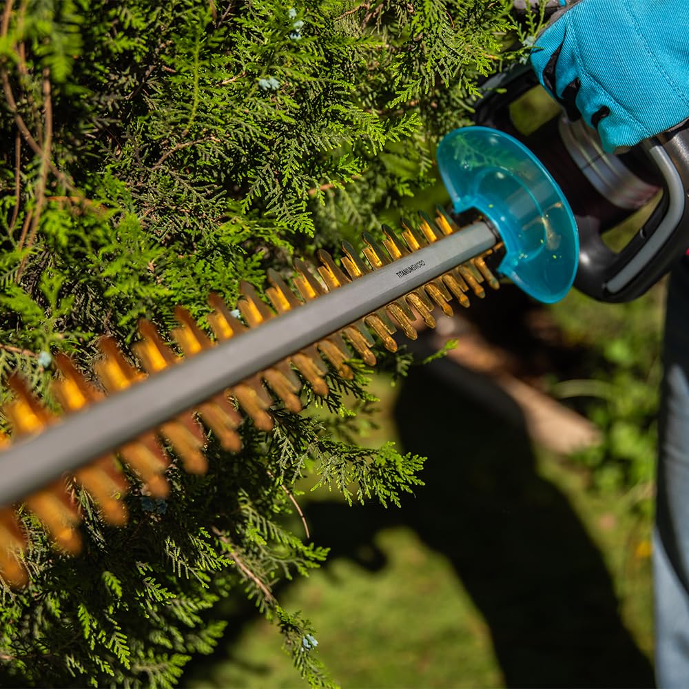 Cecotec TitaniumSword 610 XL Heckenschere, Schnittlänge bis 61 cm, 500 W, bürstenloser Motor, Brushless, Titan-Klingen, Zweige bis zu 20 mm, Drehregler, Sicherheitszündsystem