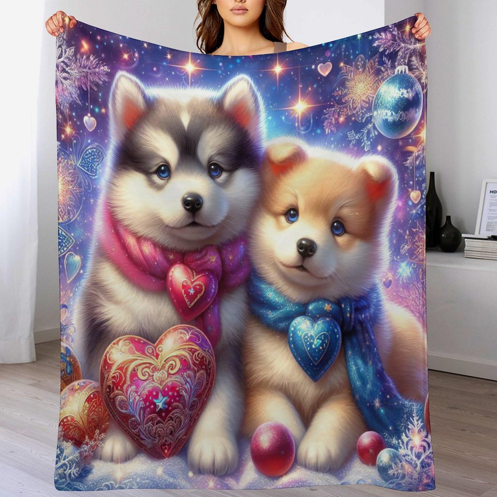 Couverture chien douce et chaude en flanelle lavable en machine