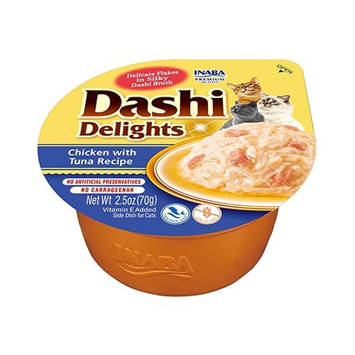 INABA Dashi Delights, Alimento Húmedo, Pollo con Atún, 70g