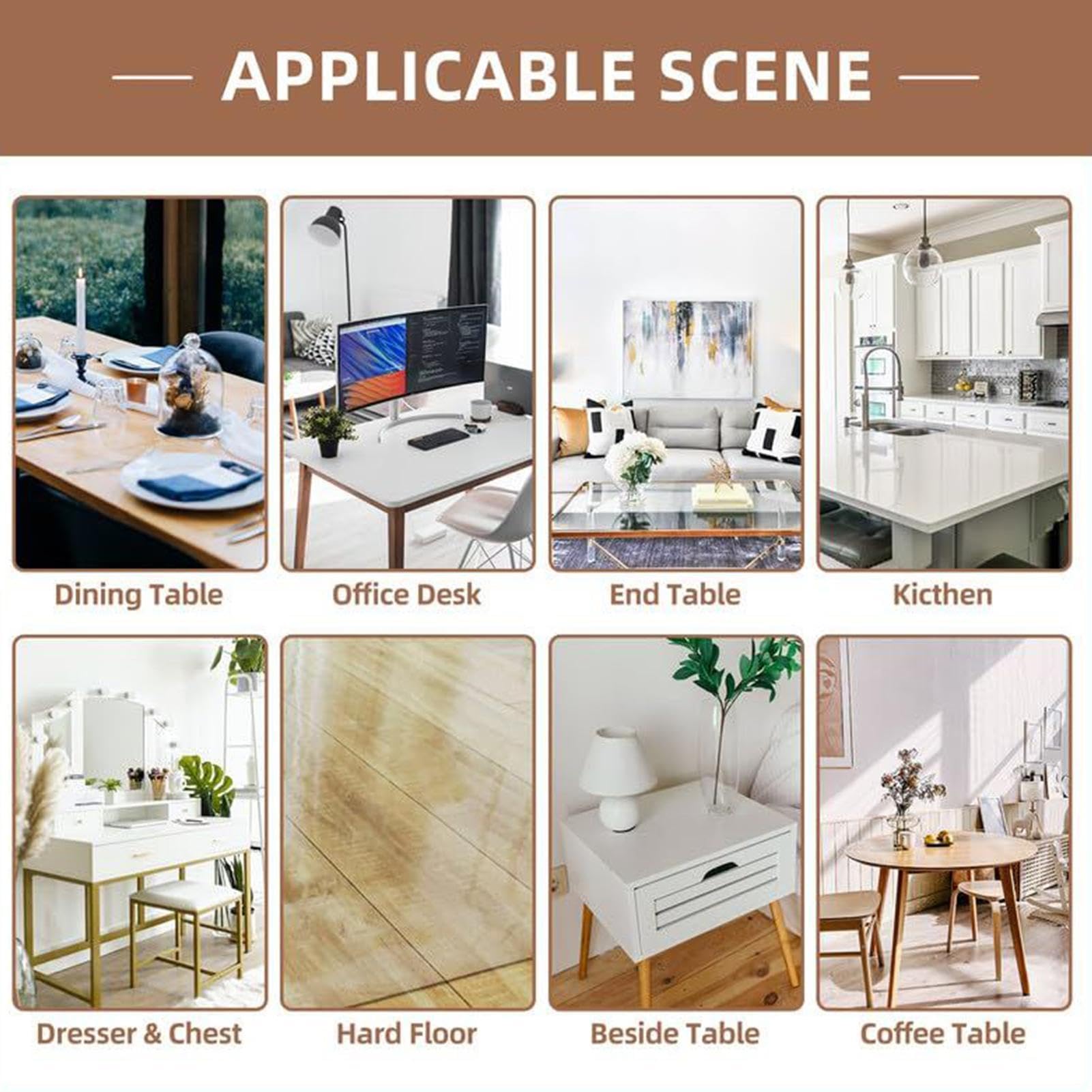 Protector Transparente Mesa - Cubierta Mate 0.7mm Grosor, Mantel Protector Escritorio Resistente Impermeable Cocina Hogar Oficina Tocador Comedor Picnic Mostrador Muebles, Cubierta Antideslizante