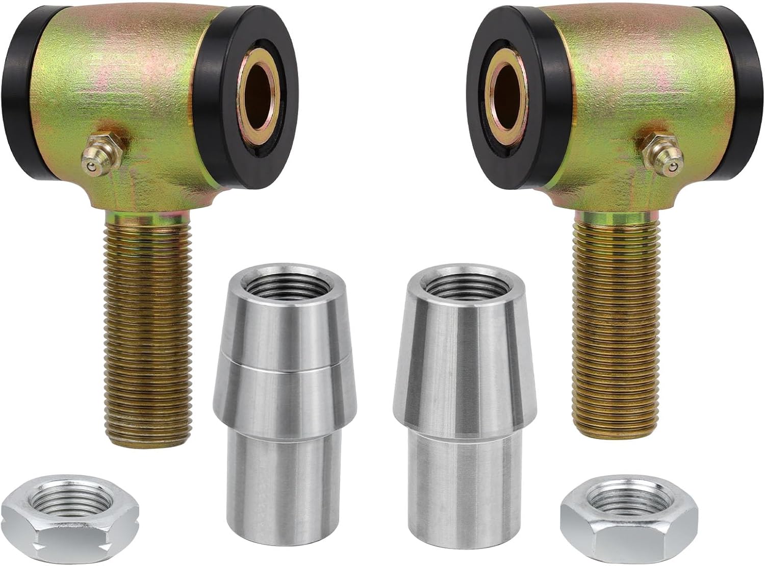 3/4" Threaded Bushing Kit for 4-Link Suspension or Replace Worn Out Rod Ends and Suspension Bushings, .750" Adjustable Chromoly Polyurethane Bushing Includes Right and Left Hand Thread Bushings-4Set