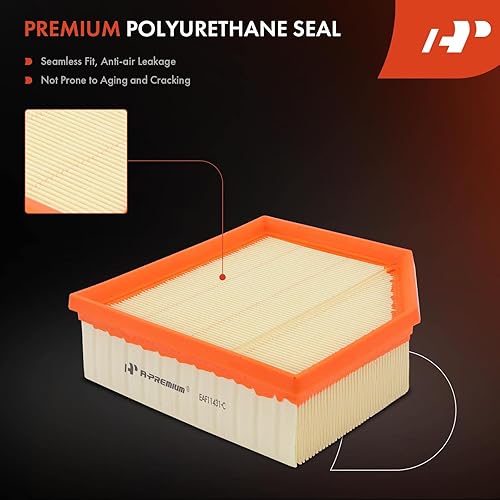 Miniatura 5 de A-Premium Filtro de aire de motor compatible con Dodge Dart 2013 2014 2015 2016, 1.4L 2.0L 2.4L, panel flexible, reemplazo # 4627127AB