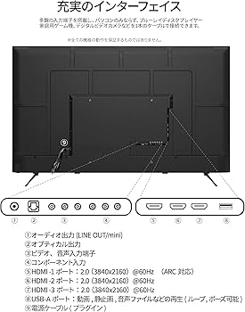 Amazon.co.jp: JAPANNEXT 65インチ 大型 モニター 4K UHD 3840x2160