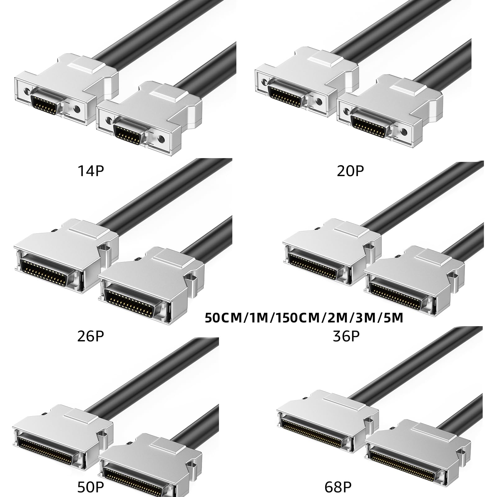 Cable SCSI de PVC de alta calidad SCSI hembra pin chapado en oro para transmisión de datos estable SCSI cable del escáner SCSI cable del quemador SCSI