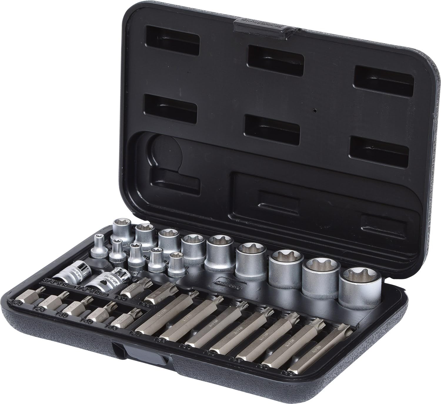KS Tools 911.4301-1 Juego de llaves de vaso y puntas Torx, 30 pzs