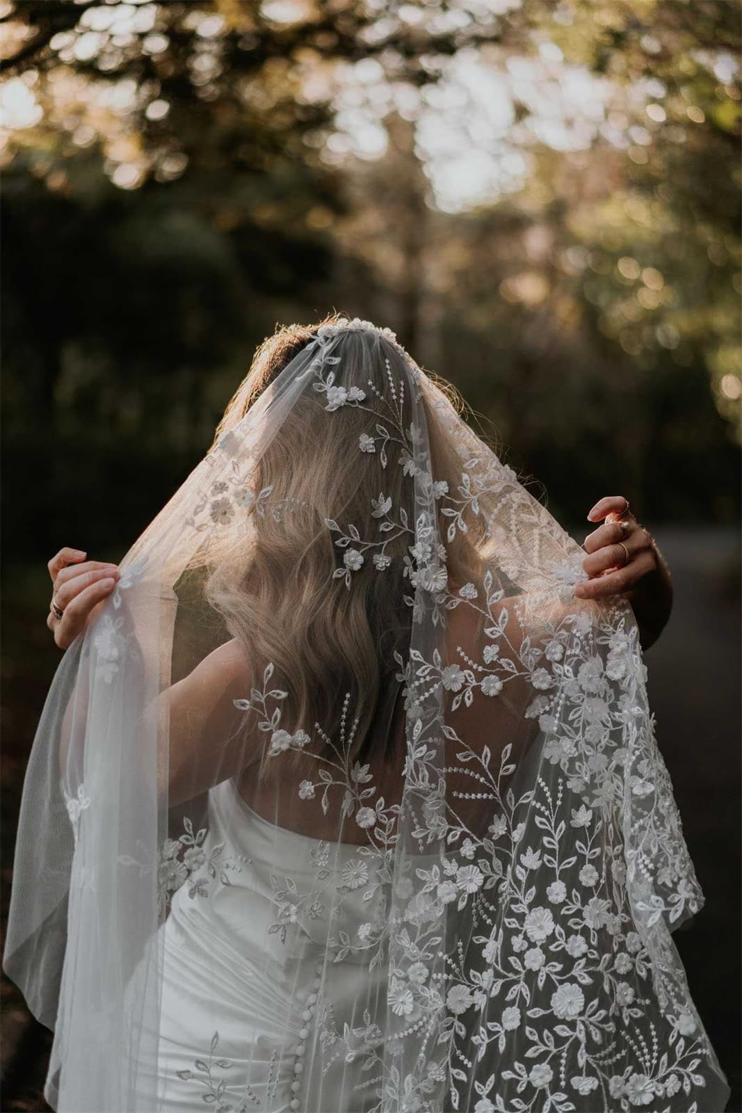 Velo de novia de tul suave, longitud catedral, velos de piso con peine gratis, 1 nivel, accesorios de boda para novia y dama