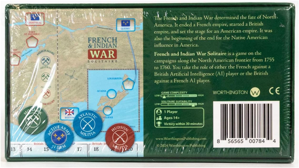 Worthington Games French & Indian War Solitaire
