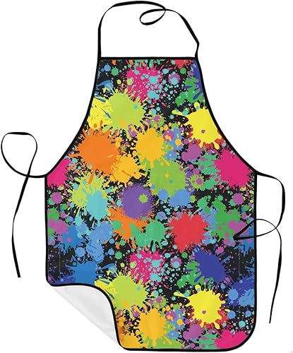 Sigouyinei Delantales para mujeres con bolsillos, delantal para hombres, delantal adecuado para chefs camareros, técnicos de uñas para hornear