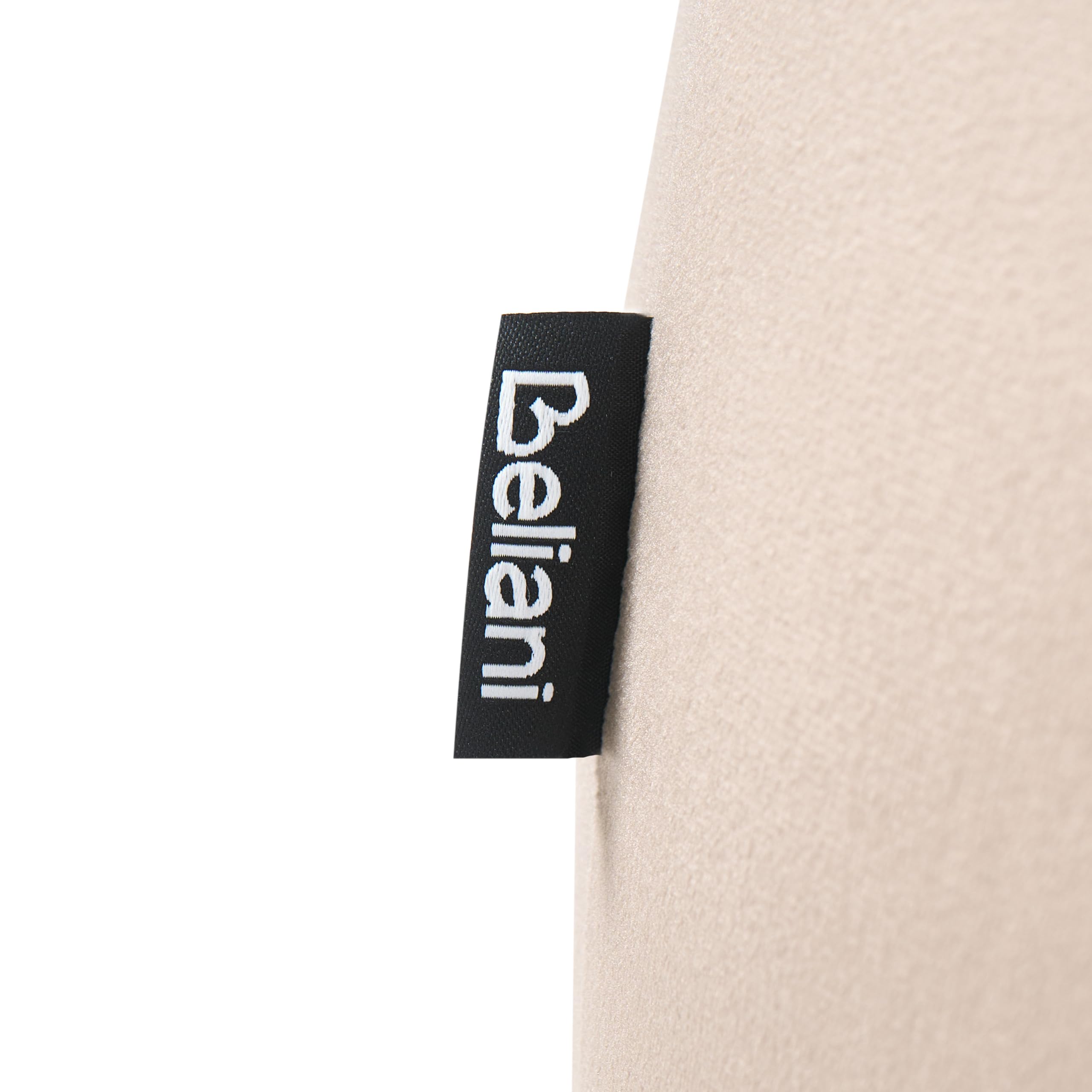 Beliani Polstersessel aus Samtstoff in Taupe mit Armlehnen Metallgestell in Gold Laconia