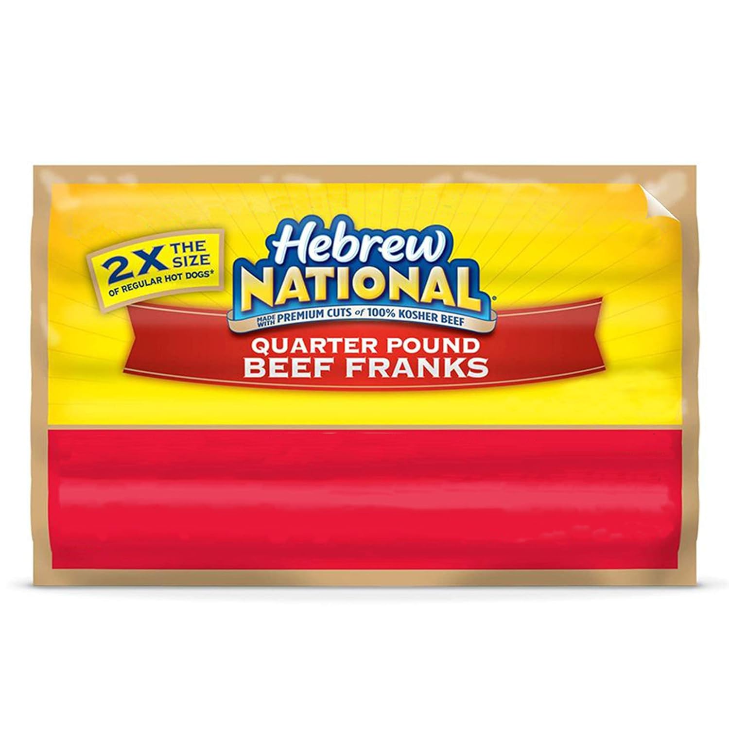 Hebrew National, Quarter Pound Beef Franks 4 Hot Dogs per