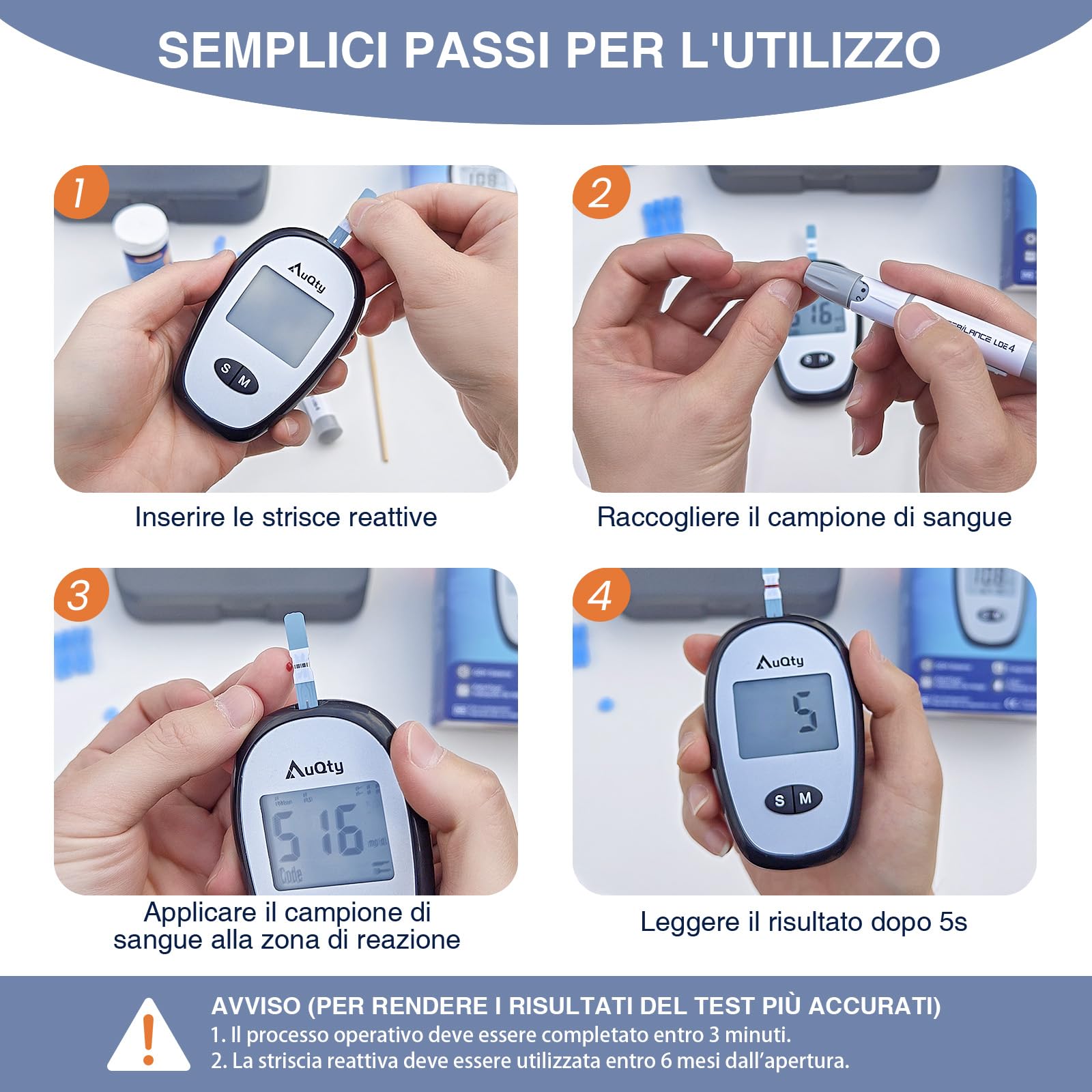 Misuratore 2 In 1 URIT Per Acido Urico E Glicemia, Con Strisce Reattive, Risultati Rapidi, Nuovo