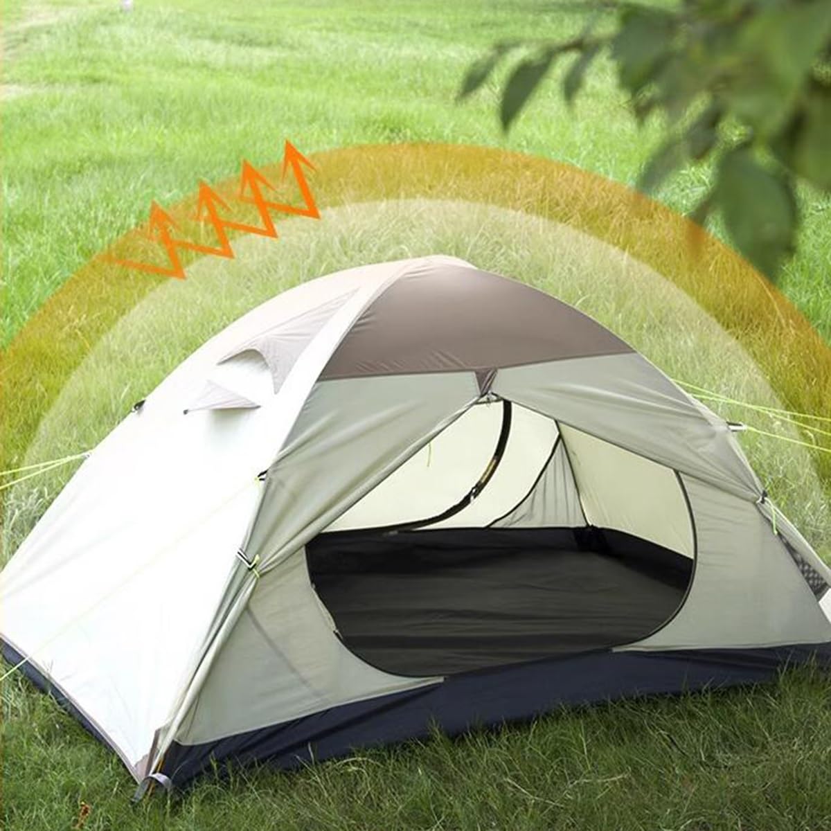 Namiot Z Plecakiem 2 Osoby/3 Osoby Wodoodporny, Aluminiowy Namiot Plażowy Z Baldachimem Do Biwakowania Na Świeżym Powietrzu 4-sezonowy Namiot Turystyczny (Color : A, Size : 3 person)