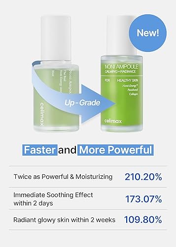 Miniatura 3 de celimax Noni Energy Ampolla 1.7 fl oz  con extracto de noni, suero hidratante, hidratante y calmante para arrugas y líneas finas, ampolla suave para