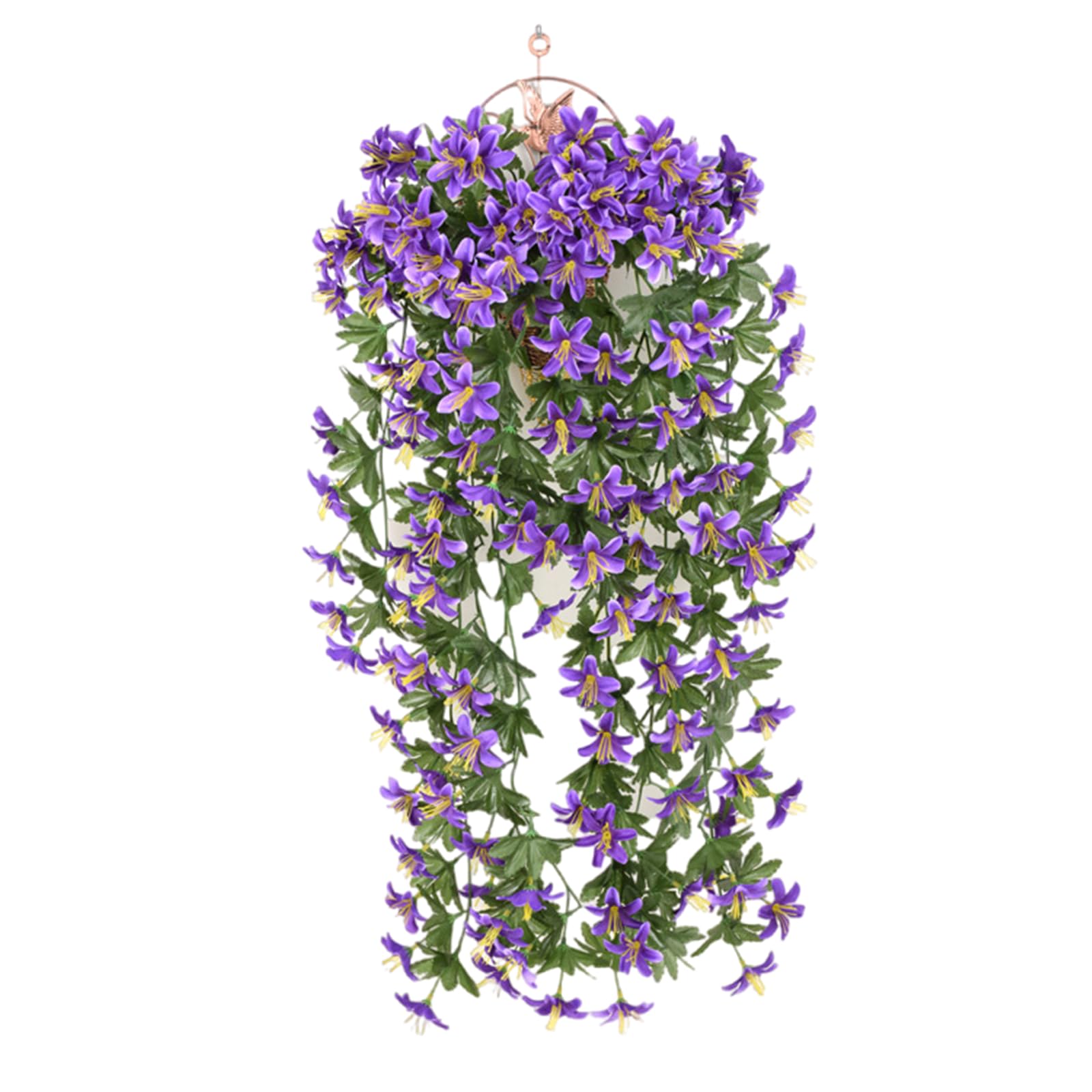 Woedpez Artificial Hanging Flower for Outdoor Plant Decoration 90cm Realistic Vine Plant