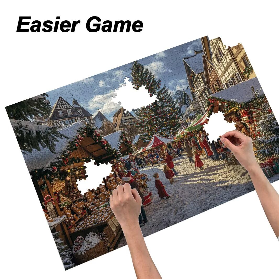 Puzzle 1000 elementów dla dorosłych, niemożliwe świąteczne puzzle dla