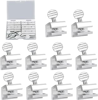 10pcs Sliding Window Locks, Window Security Lock Aluminum Alloy Stoppers for Vertical & Horizontal Sliding Windows