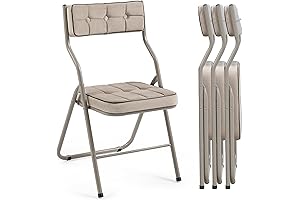 HOMEFUN Folding Chairs 4 Pack