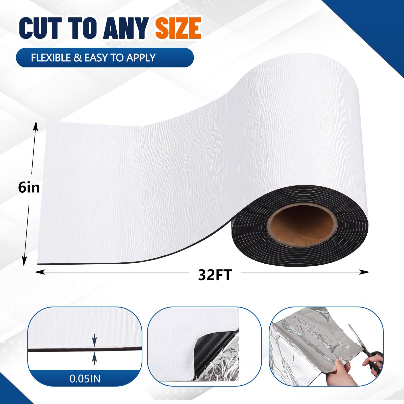 Dachreparaturband, strapazierfähig, wasserdicht, selbstklebend, Asphaltband mit Fluorkohlenstofffolie, SBS-modifiziertes Bitumen, UV-beständig, für Wohnmobil, Metalldach, Wohnanhänger, 1
