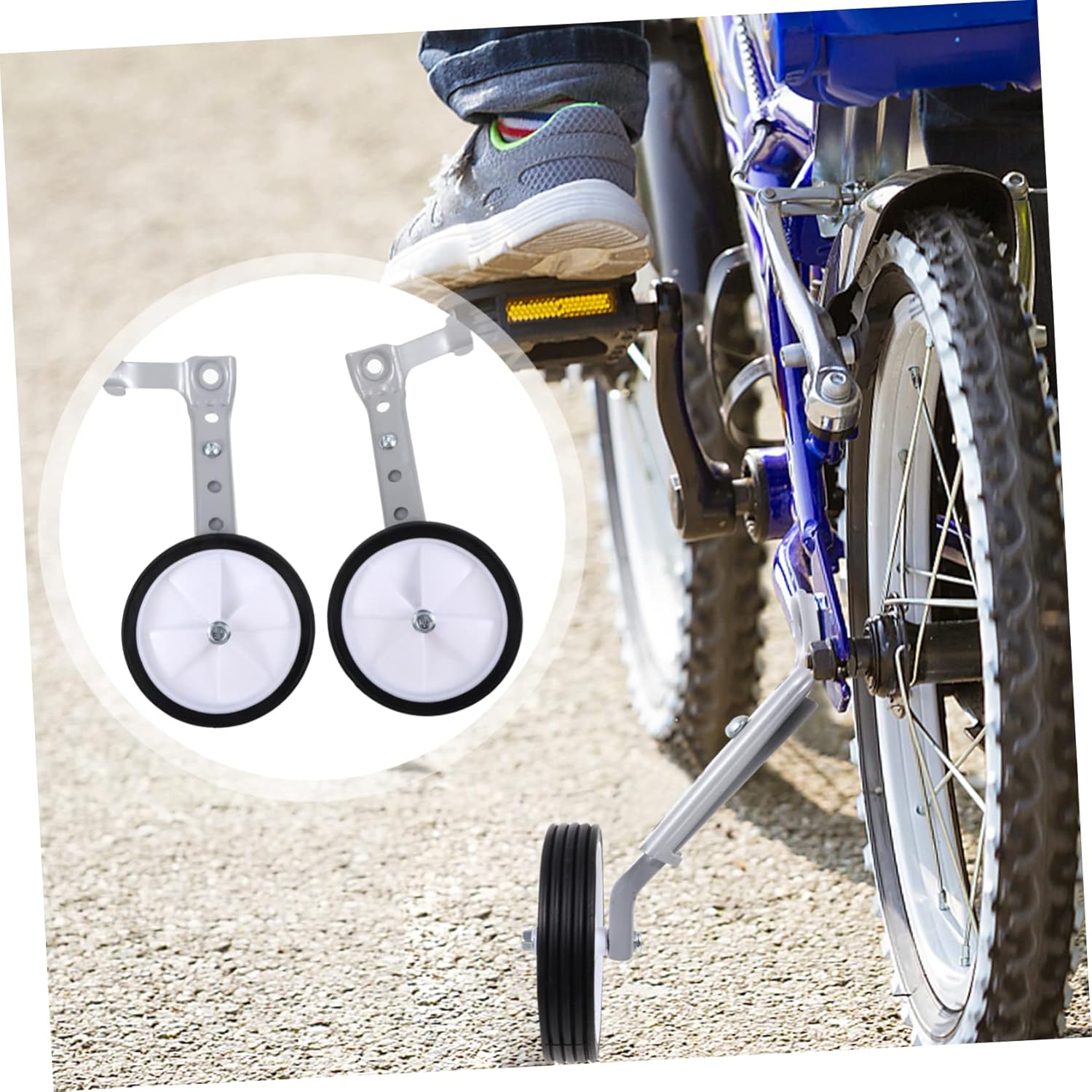 BESPORTBLE Rear Bike Stabilizers for Boys and Girls Boys and Girls Bike Training Wheels Adjust for Safer Riding