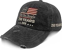 250th Anniversary 250 Years Freedoms Embroidered Baseball Hat - Adjustable Patriotic Cap for Running, Workouts & Daily Wear