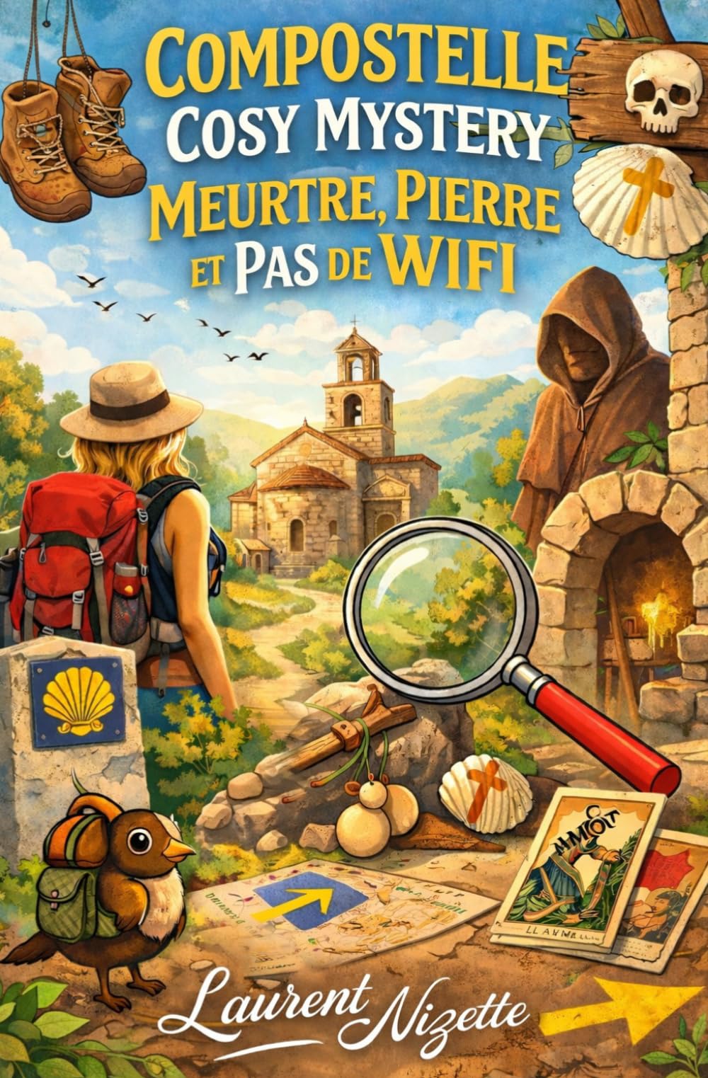 Compostelle Cosy Mystery : Meurtre, Pierre et Pas de WiFi (Les Enquêtes de Camille sur les chemins du monde)