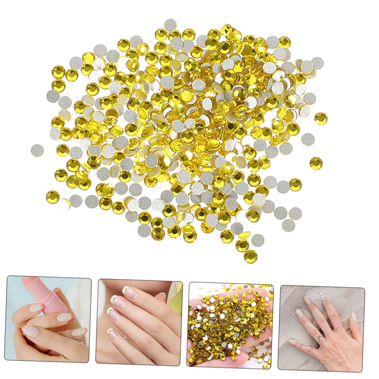NUOBESTY 14400piezas Cristales De Para Uñas De Manicura Brillantes Decoraciones Para Manualidades y Accesorios