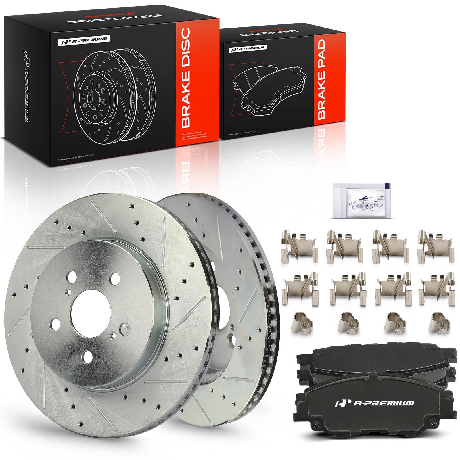 Amazon.com: A-Premium 11.15 inch (283.1mm) Front Drilled and