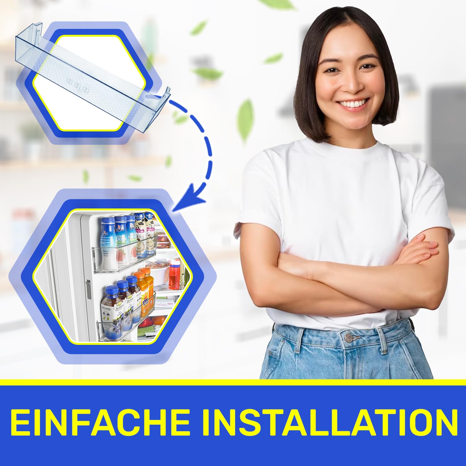 Kühlschrank Flaschenhalter 430x115x90 mm mit dem Originalcode 4640560100 4666010100 für Beko - Garantie 10 Jahre - MONTERAL