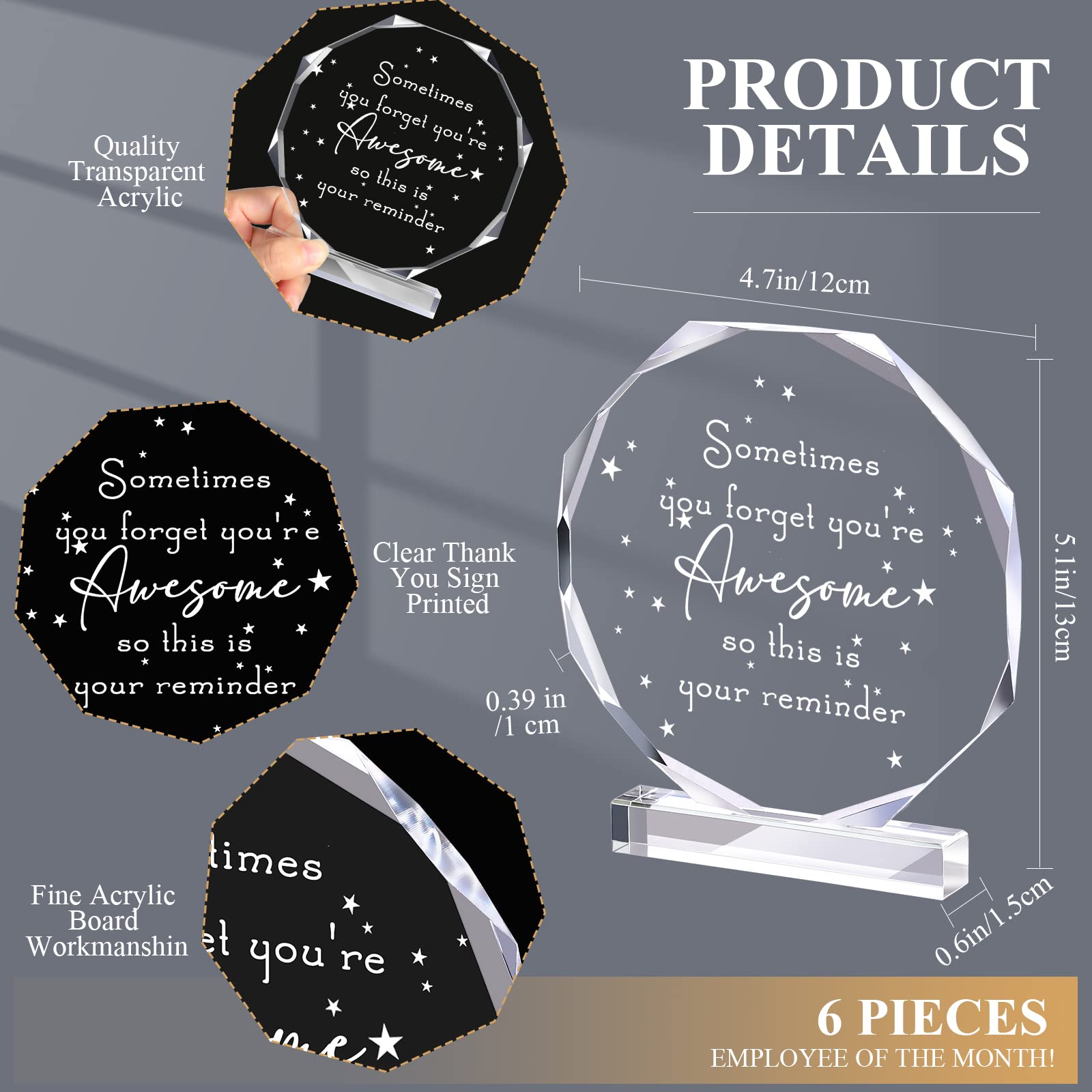 You're An Important Piece Of The Team Plaque – Thank You Gift For Coworker, Teacher, Nurse, Volunteer - View #5
