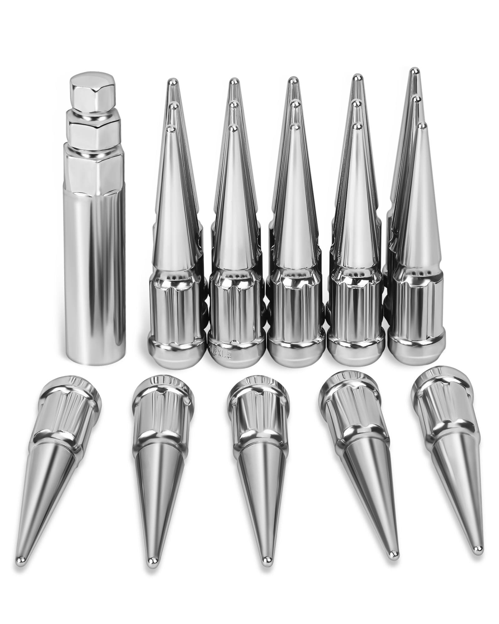 M12x15 Spike Lug Nuts For Toyota Camry Honda Civic