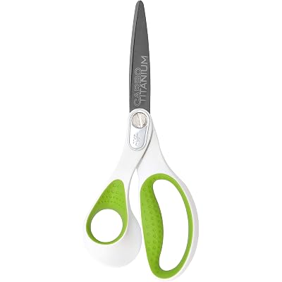Westcott 16935 8-Inch Heavy-Duty Lefty Carbo-Titanium Scissors For Office and Home, Straight (16935)