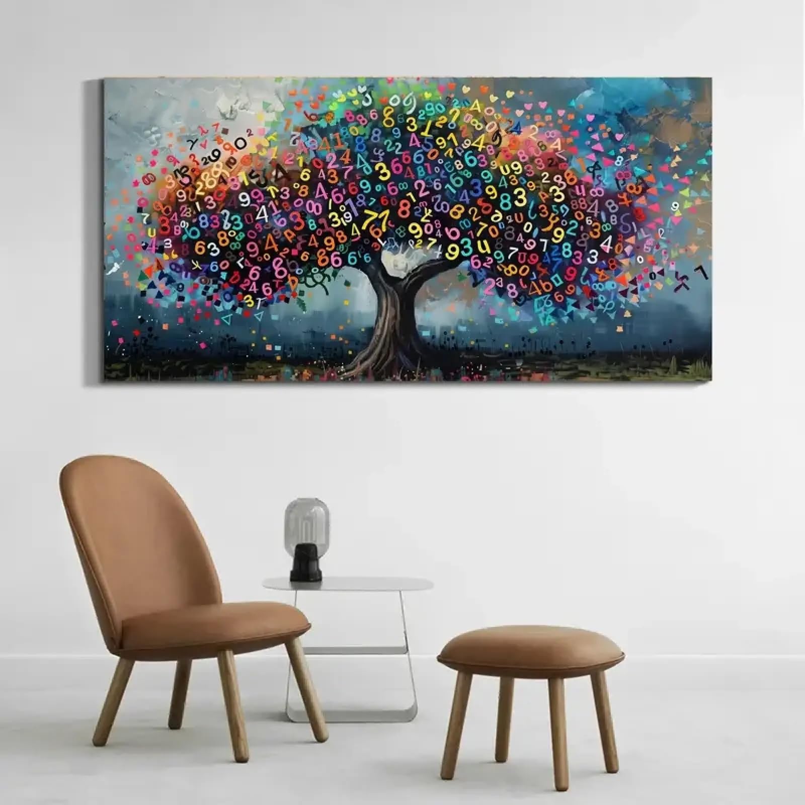 Toile Arbre de Vie pour raviver un mur vide tableau encadré - 8