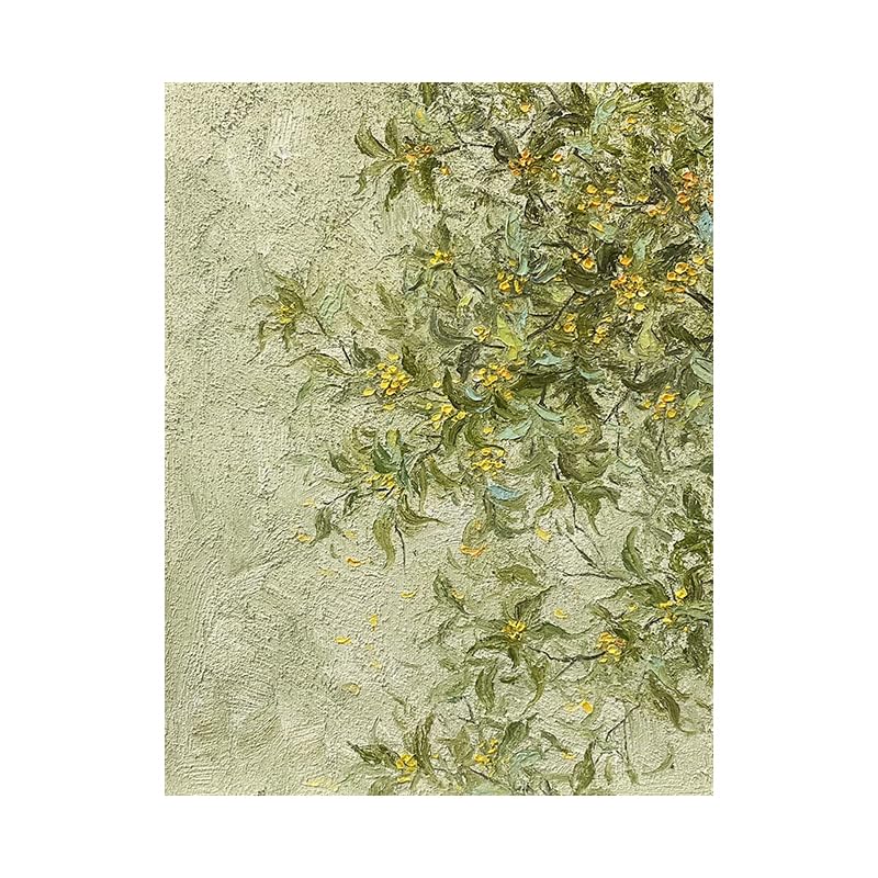 Peinture à l'huile sur toile faite à la main texture grès vert design moderne unique sans cadre