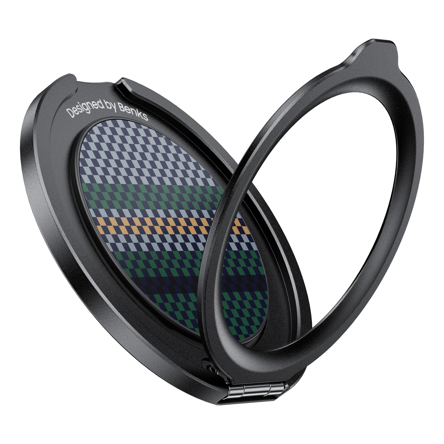 BENKS Magnetic Phone Grip Ring Holder Stand for Magsafe, 360° Rotation Adjustable Cell Phone Stand for iPhone 16/15/14/13/12 Series, Smartphone Accessories, Aurora