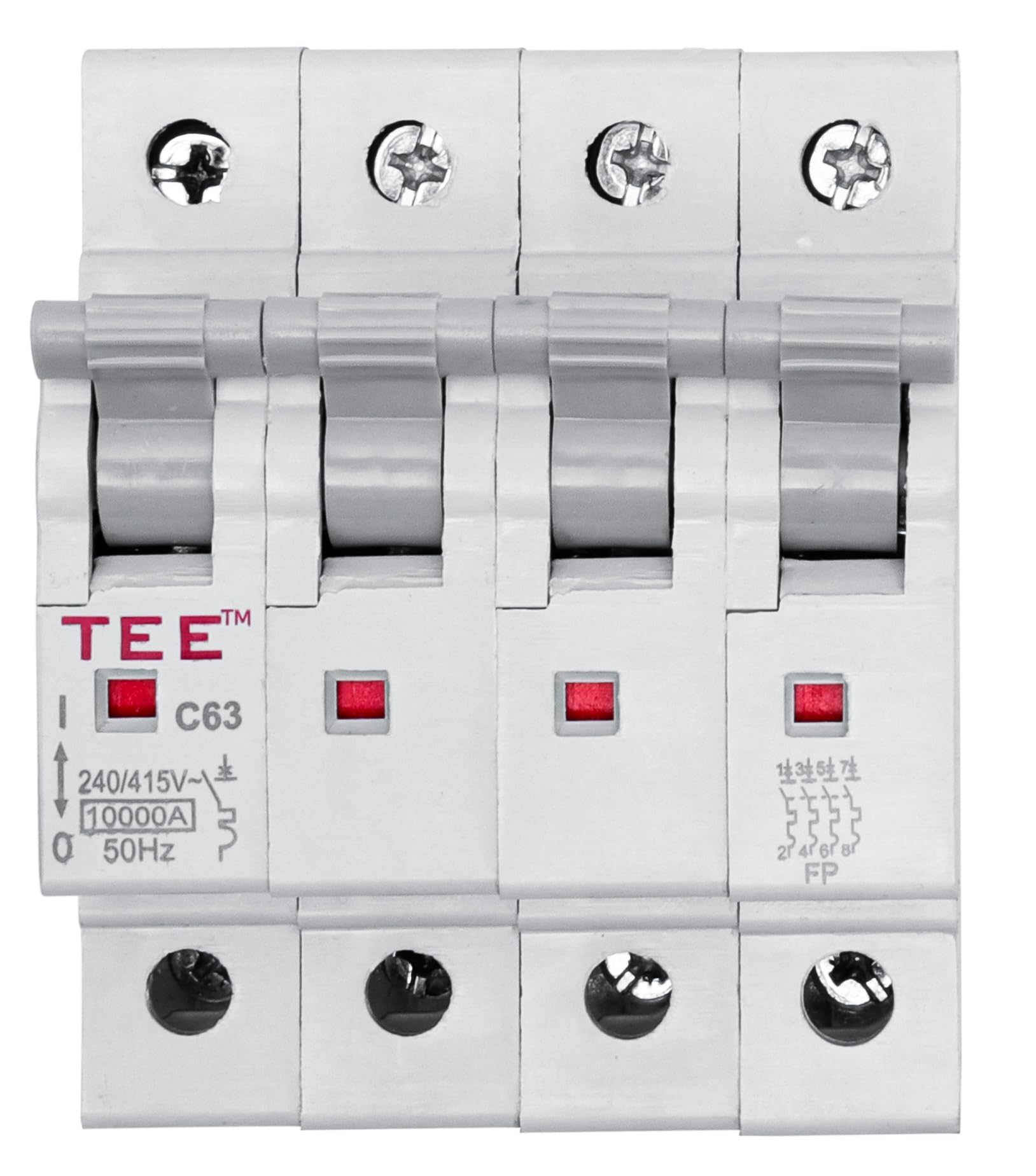 Elite Electrotek Four Pole MCB Circuit Breaker, 240V AC, Overload Protection (MCB FOUR POLE 32 AMP)-image-33