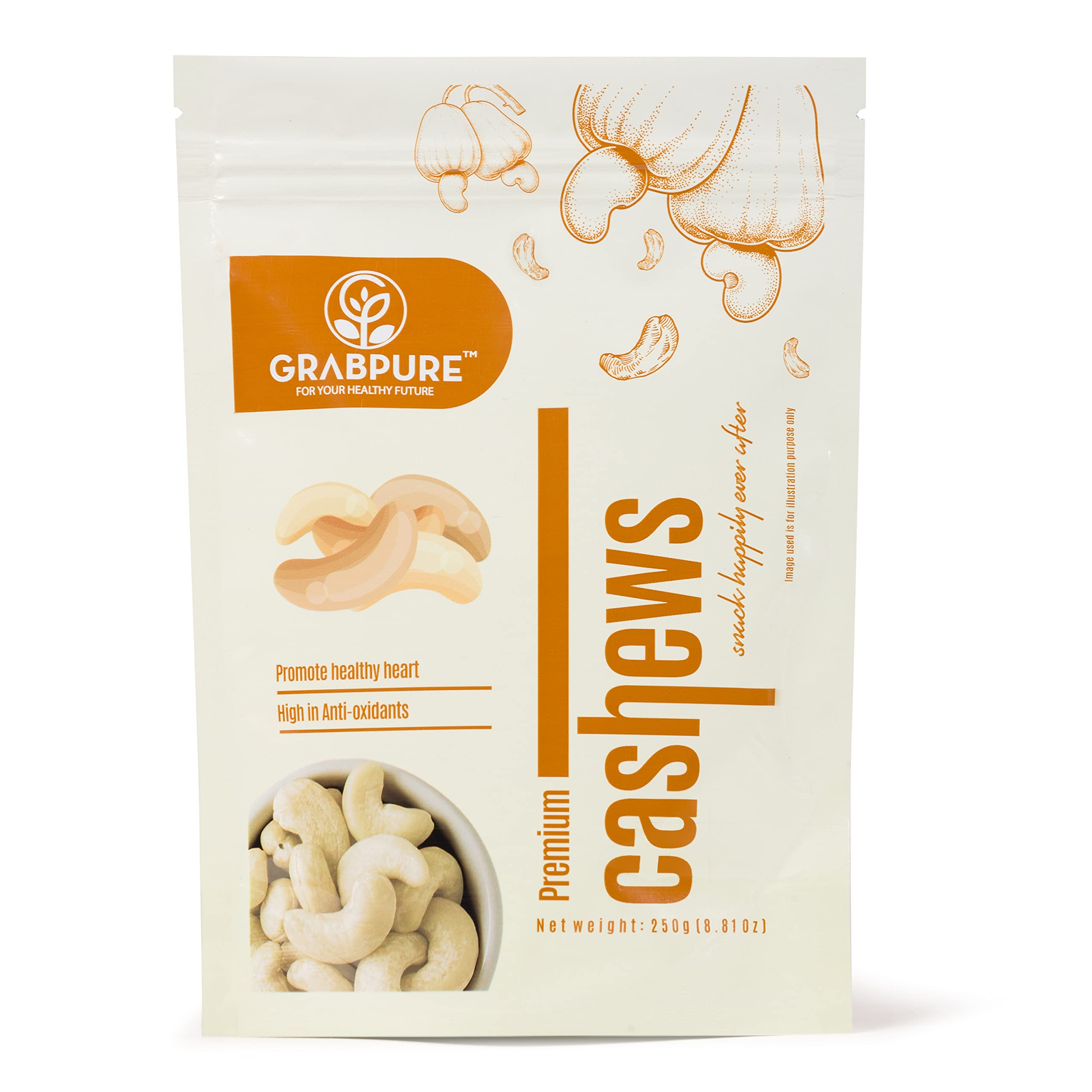 GRABPURE 100% Pure Whole Cashew Nuts | Kaaju | Cashews Dry Fruits-cashew 250 grams (B09NFKL5X3) Amazon Price History, Amazon Price Tracker