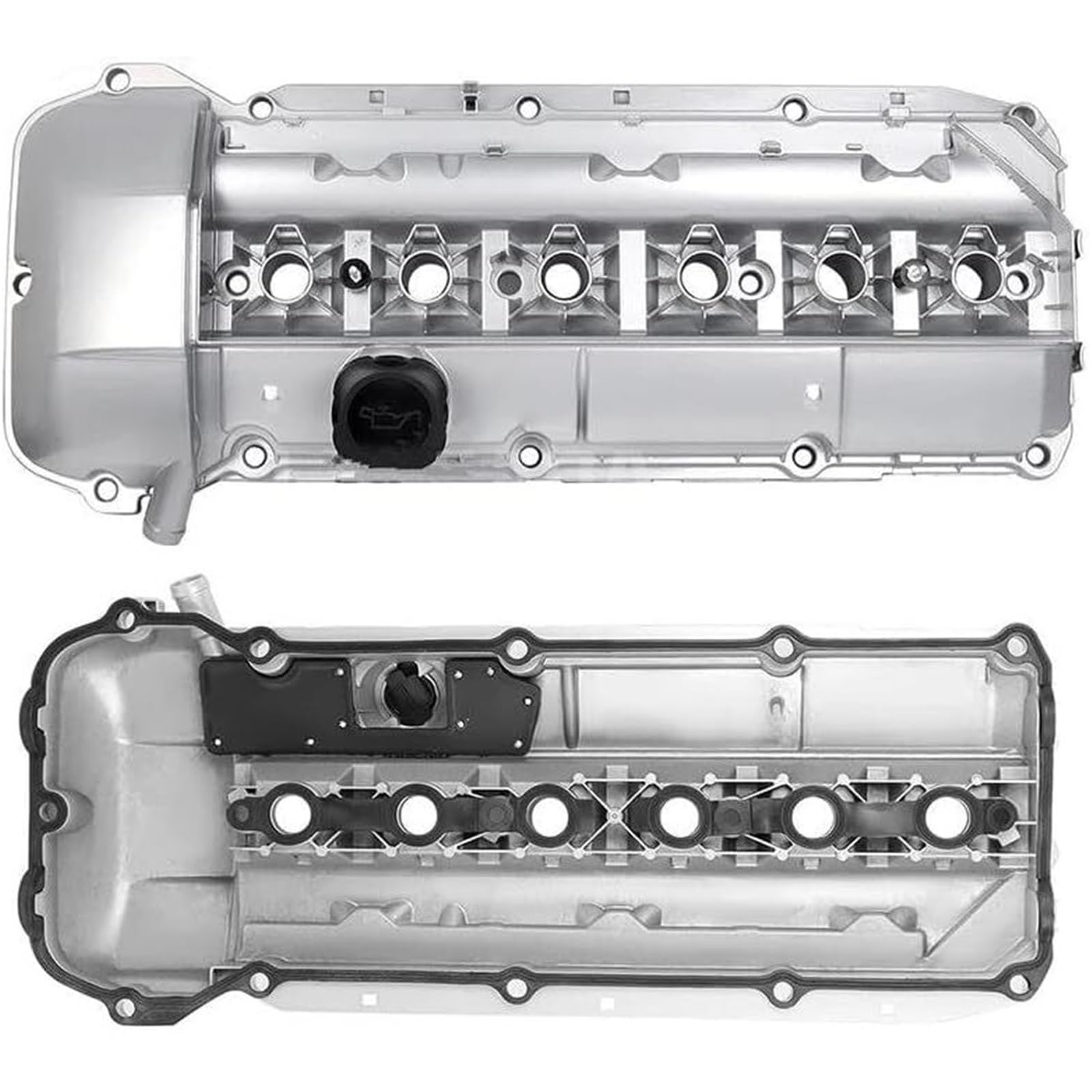 Bouchons de Valve de Pneu pour BMW 2003-2006 Aluminium pour Couvercle de soupape de Moteur avec boulons de Joint pour Couvercle de soupape