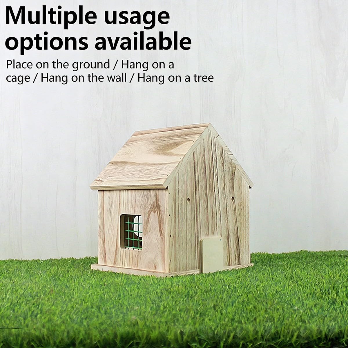 Casetta per Uccelli Giardino Casetta in Legno Impermeabile Facile Installazione Adatta a Pettirossi Passeri Uso Anno Intero Protegge Nidi da Pioggia Calore Pannello Rimovibile per