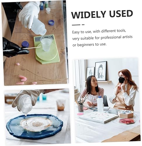 Miniatura 2 de SEWACC 5 Sets molde de para resina Silicone Measuring Cup Resin Mold epoxy Mixing Cup handicrafts Making Tool Paint Mixing Cup Stirring Rod