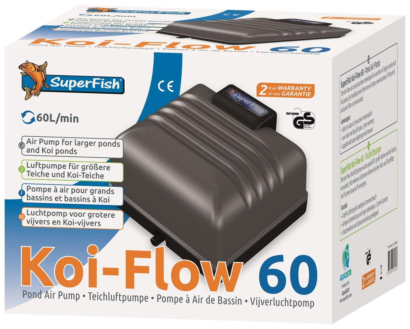 SuperFish Koi-Flow 60 vijver luchtpomp