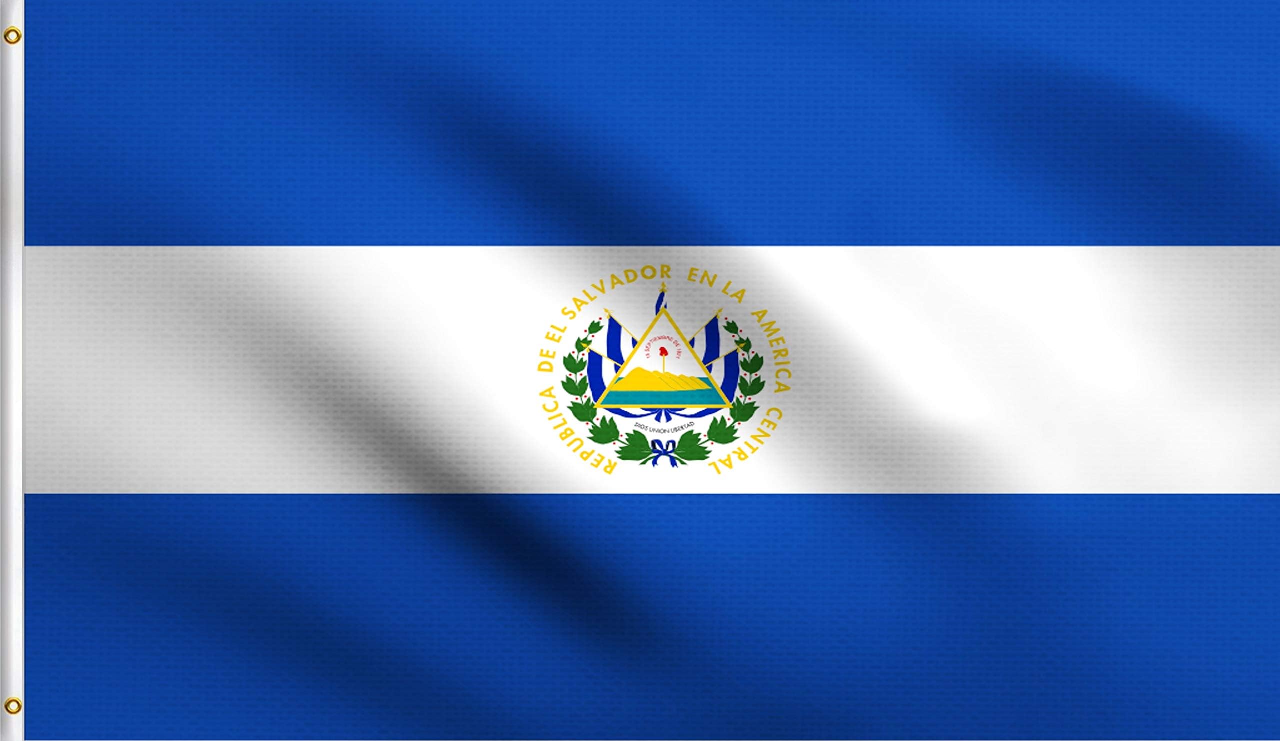 Amazon.com : DMSE El Salvador Salvadoran National Flag 2X3 Ft Foot 100% ...