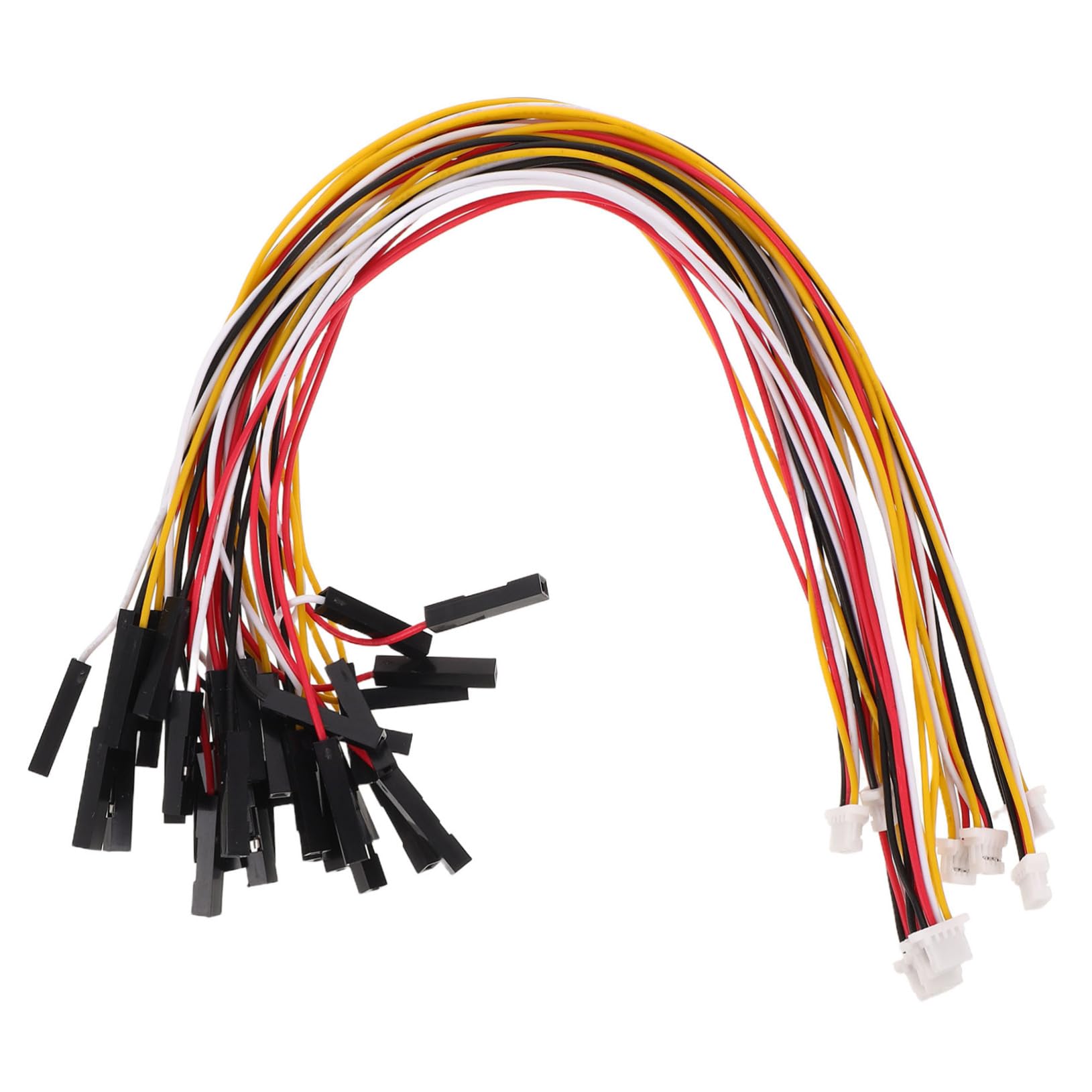 Vaguelly 10 Sztuk Przewód Zaciskowy Do Małych Urządzeń Mikro Kabel Elektryczny Grove 4-Pinowy Przewód Mikroprzewodowe Złącza Mikroprzewodowe 4-Pinowy Kabel Żeński Do