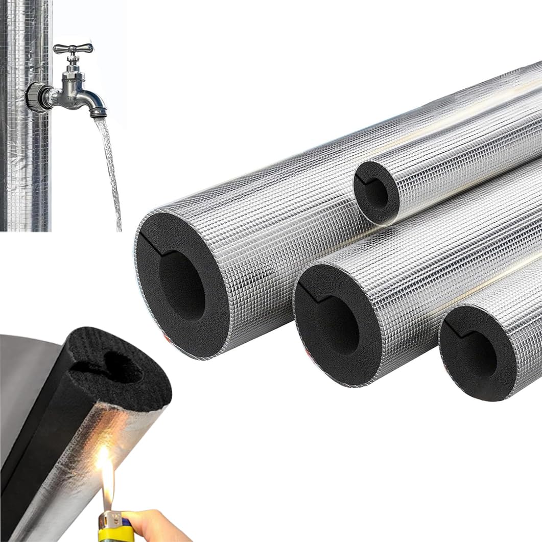 Gzaebji Foam Pipe Insulation Antifreeze Outdoor Pipe Lagging Wrap 32 mm