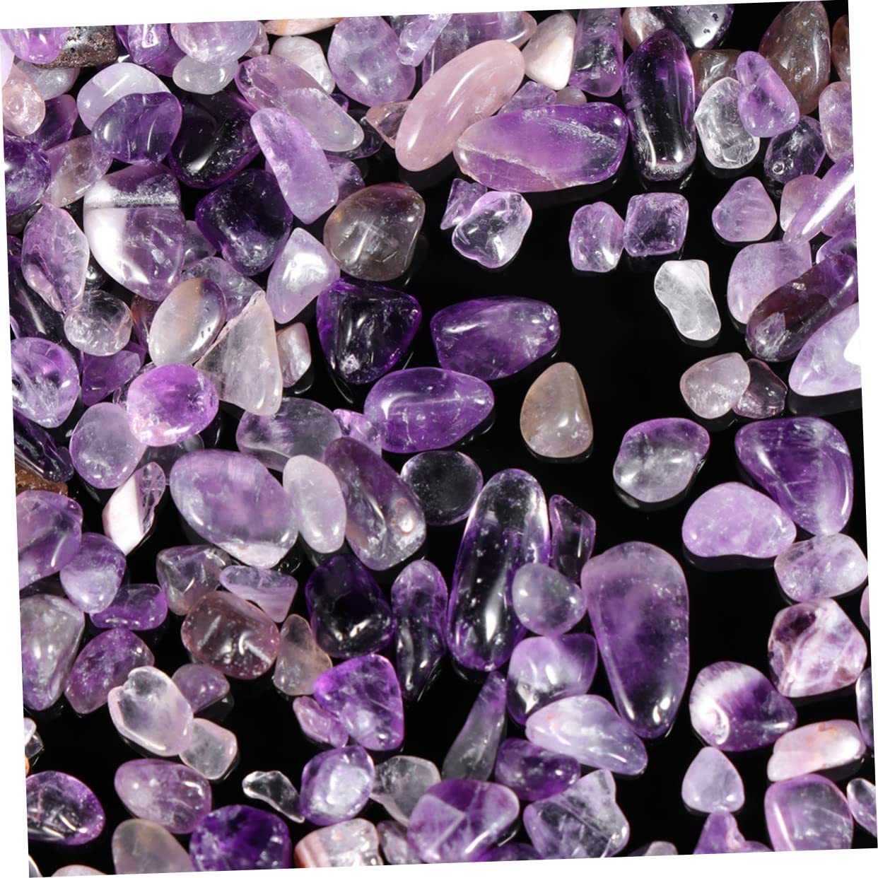 MAGICLULU Pietre Smagnetizzate di Cristallo Naturale da 500 G Ciottoli per Vasi di Fiori Acquari E Paesaggi Esterni