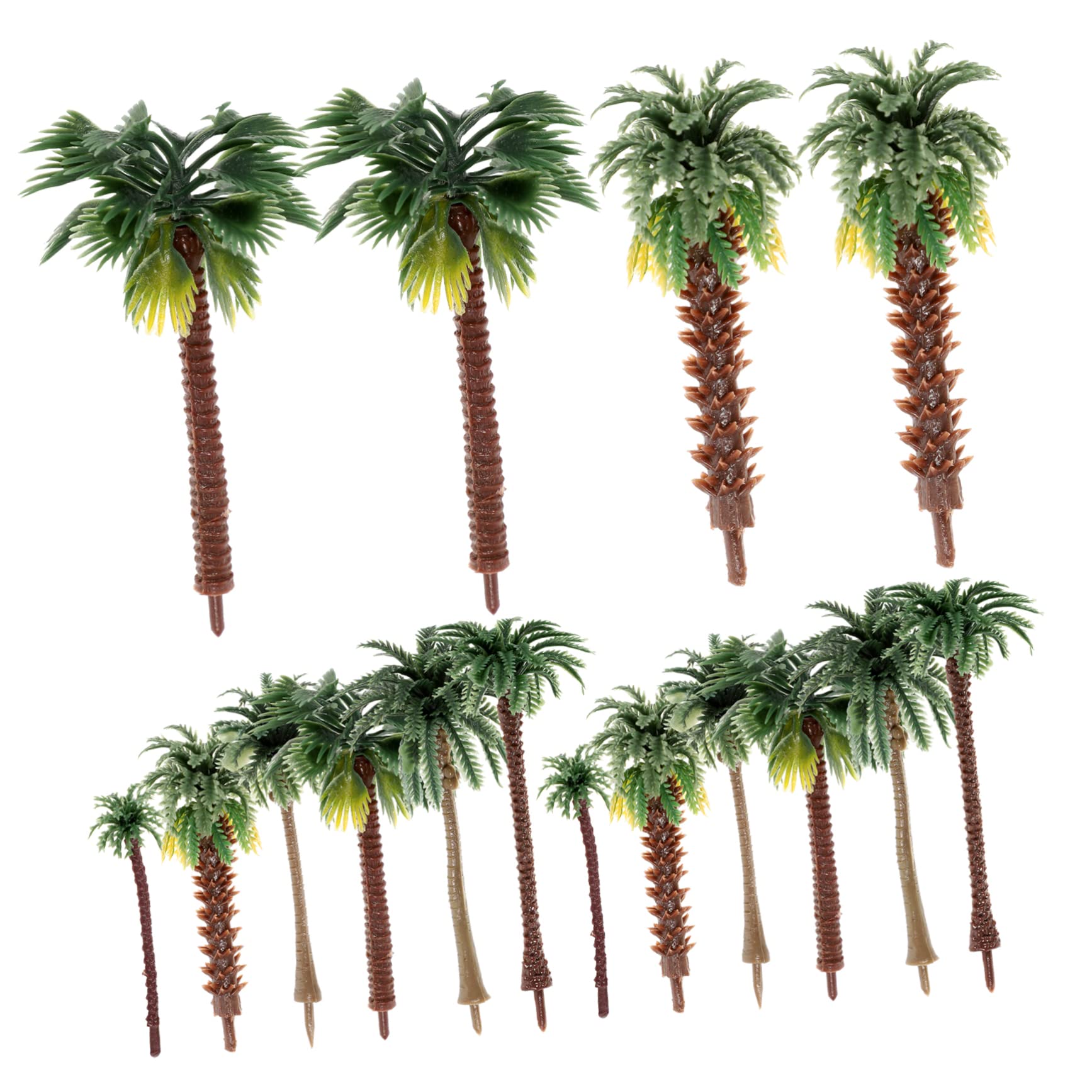 POPETPOP 120 Piezas Juego Miniárboles Arbol Artificial Árbol Diorama Arquitectura Decoración Pino Traje Verde Adorno Modelo Planta Árbol El Plastico Tridimensional